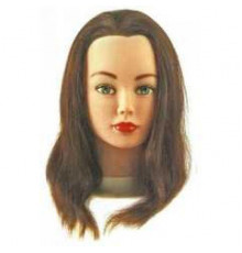 Голова S Cathy натуральные волосы шатен 15-40см б/ш
