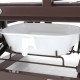 Кровать медицинская механическая для лежачих больных Е-45А (ММ-5124Н-10) с боковым переворачиванием, туалетным устройством и функцией «кардиокресло»