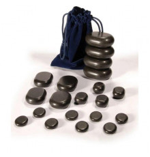 Набор массажных камней из базальта в мешочке (20шт.) H20TC